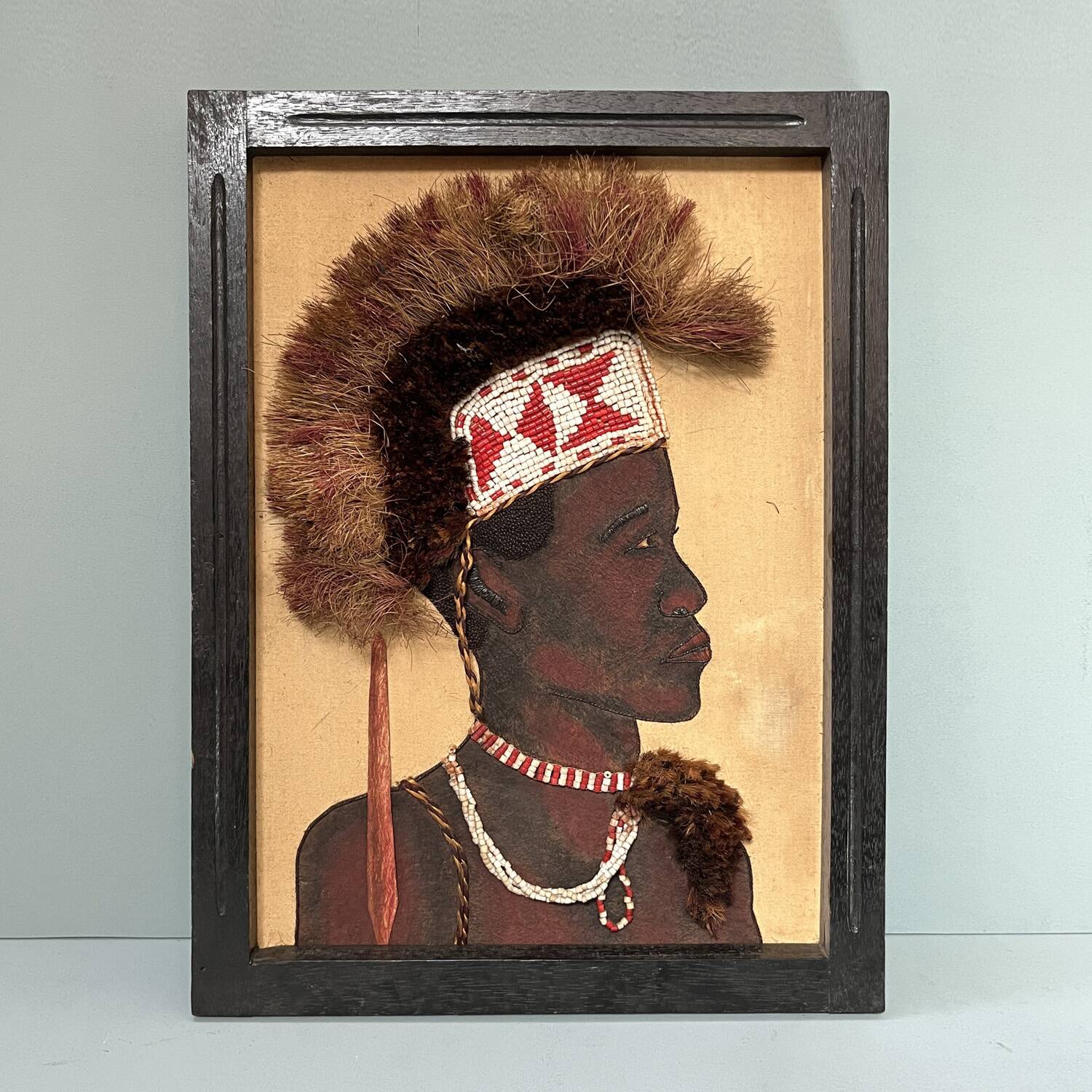 1950s painting "Moluba Warrior"