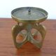 Brutalist Bronze Candle Holder, 1960s