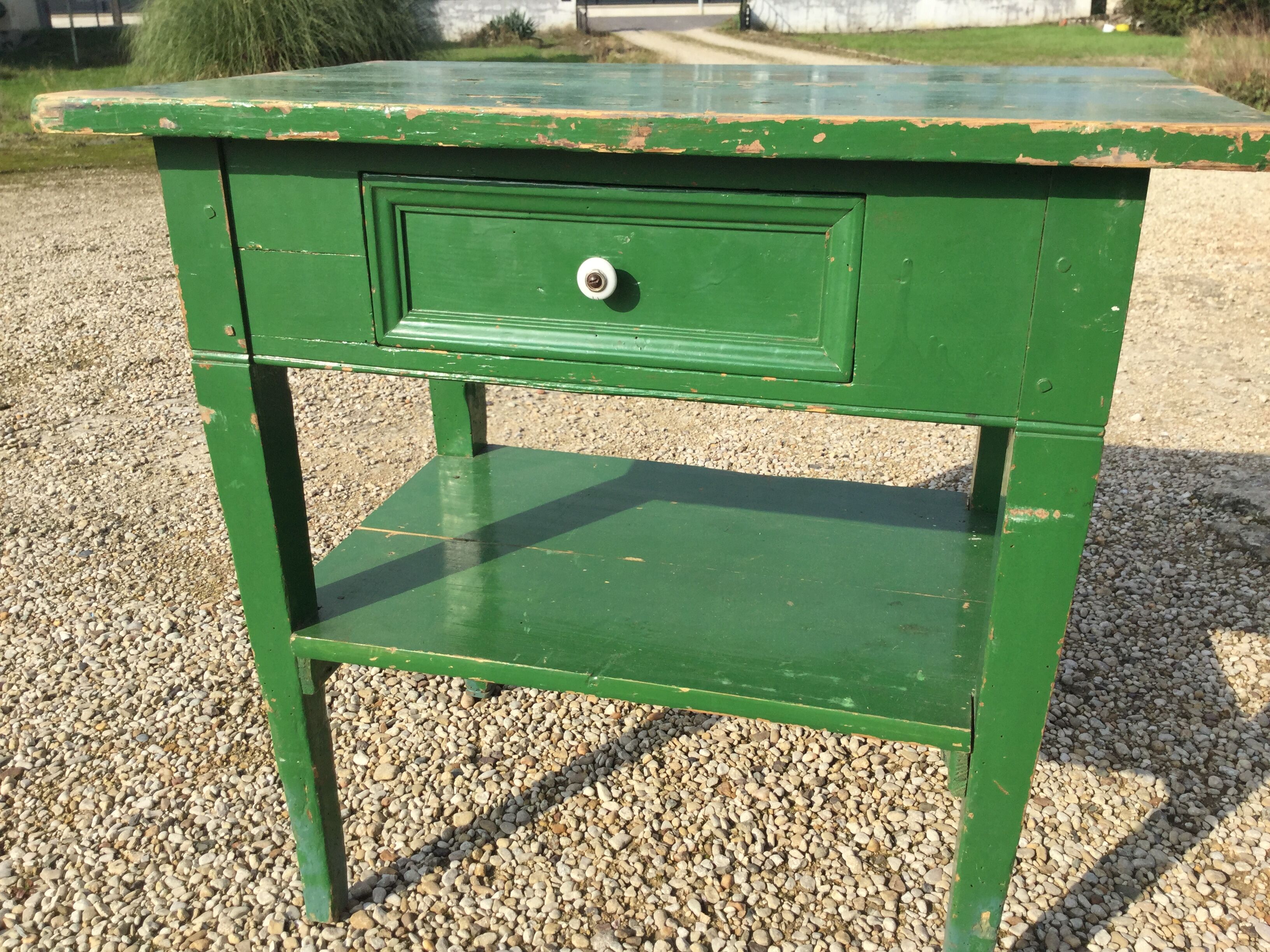 Green table