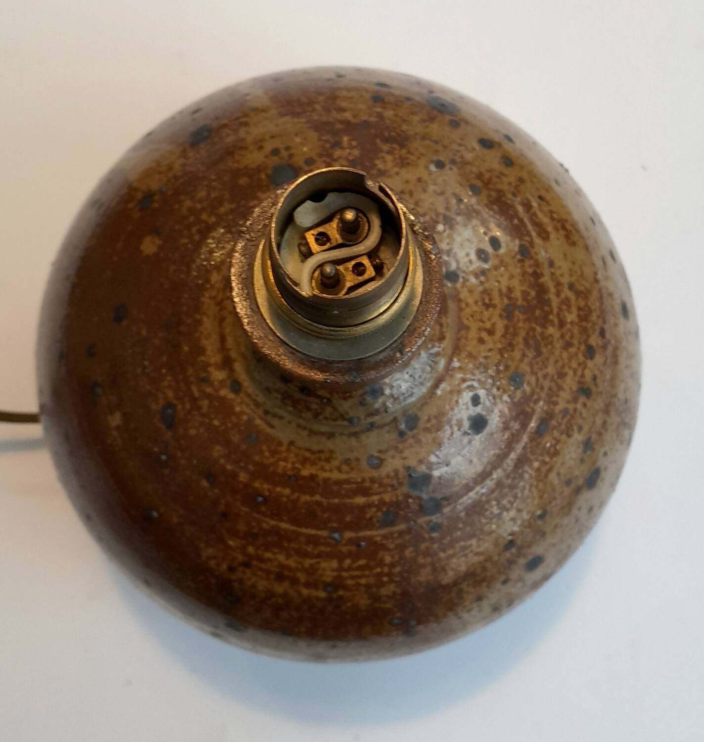 Pyrite stoneware lamp base