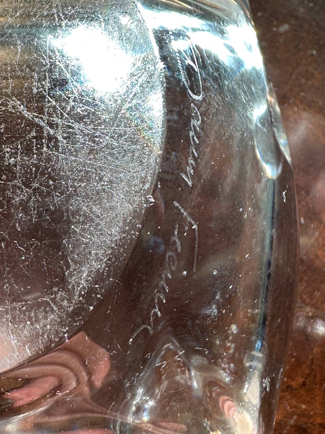 Small crystal ashtray Daum France - art-deco