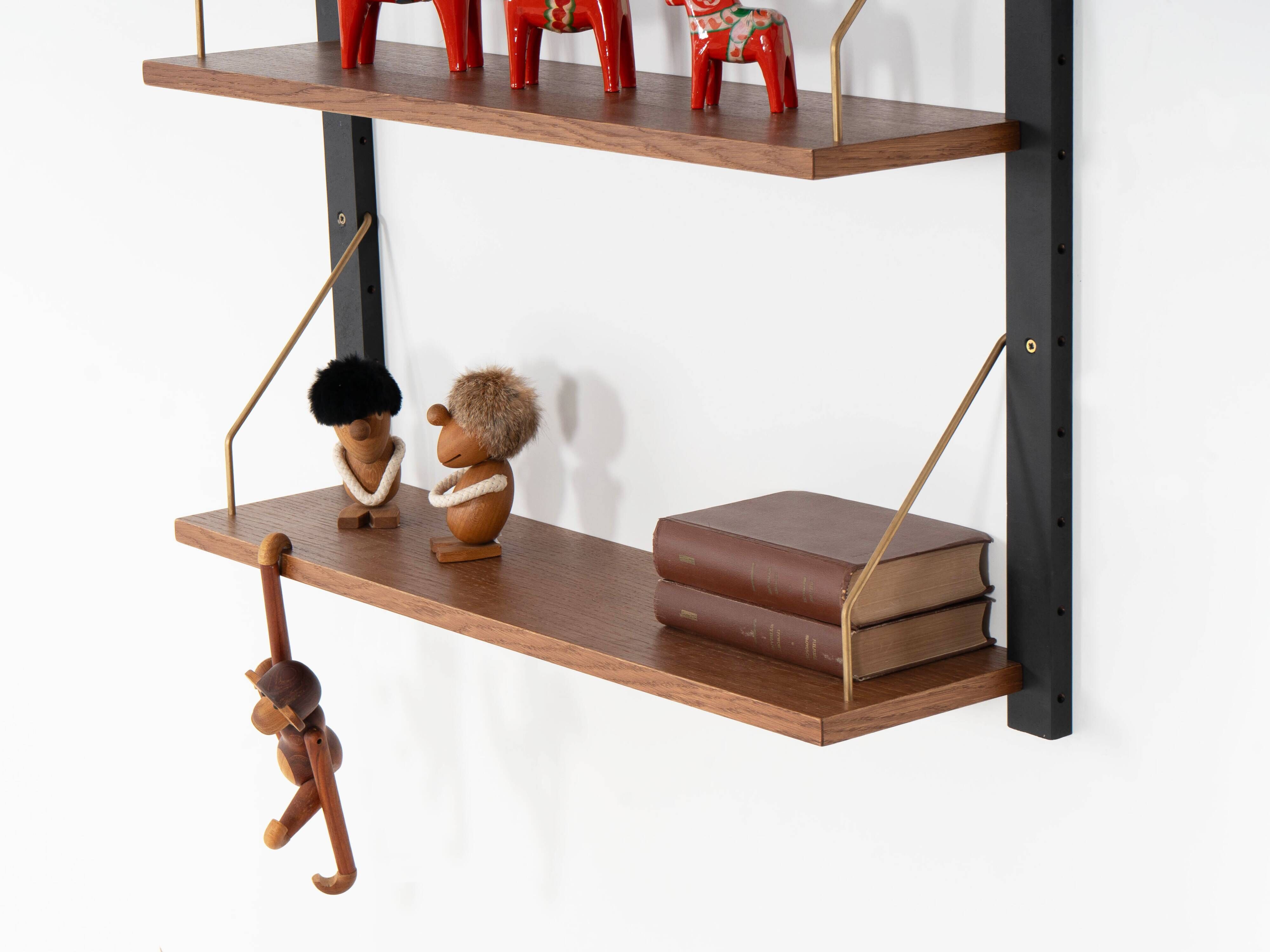 Oak modular shelving unit, Danish design, 1960s, made in Denmark