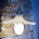 Upcycled vintage pendant light