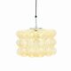 Large Amber Bubble Glass Pendant Light by Helena Tynell for Limburg, 1960s
