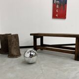 Old restored oak workbench