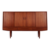 Teak highboard, Danish design, 1970s, production: Denmark