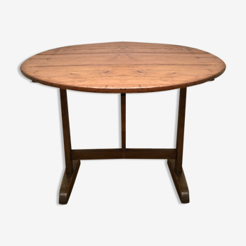 Winemaker's table, oak and solid pine, circa 1950