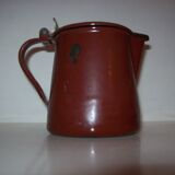 Painted enamelled teapot