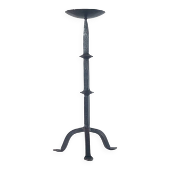 Vintage handforged brutalist table candleholder