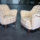 Organic year 50-60 club chairs pair