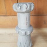 Bougeoir bois style brutaliste