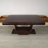Rosewood art deco cradle table