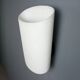 Vintage wall light in opaline glass, Italian design, 1980s.