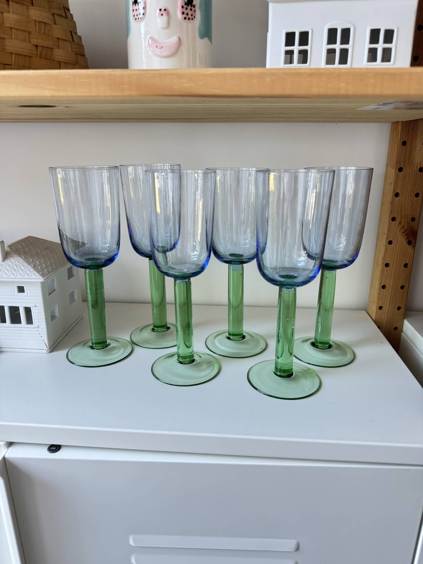 Superbe verres à pied vintage