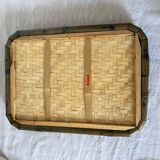 Bamboo and rattan tray