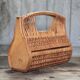 Vintage wicker basket, messenger bag, woven basket, countryside