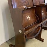 Vintage Two-Seat Cinema Bench from Ton 1950s