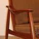 Fauteuil scandinave en teck vers 1960