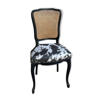 Louis XV style cow wicker chair