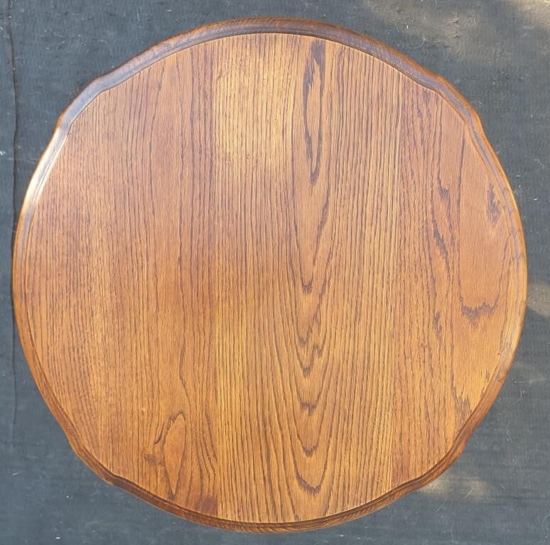 Vintage coffee table style Louis XV Oak h52