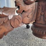 French table in extendable solid oak