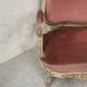 Louis XV style bench in lacquered and gilded beech, 20th century