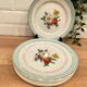6 flat plates in half-porcelain Badonviller