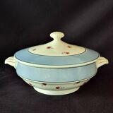 Vegetable dish (soup tureen) in Digoin Sarreguemines earthenware, model AIX A156.