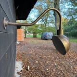 2 industrial brass wall lights - Denmark 70s-80s