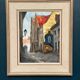Original Swedish Oil on Panel - "Alley" by Knut Norman - Signed - Vintage and Framed - 59 × 46 cm (23.2" × 18.1")