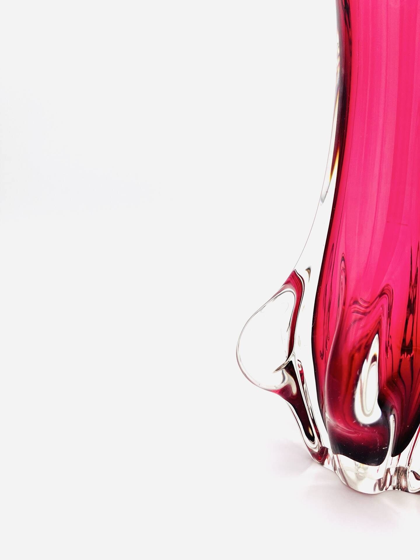 Grand Murano Vase "Chambord" – Fratelli Toso – Sommerso Ruby - 1960