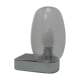 Vintage chrome and bubble glass wall lamp