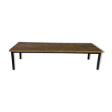 Coffee table in steel and wood
