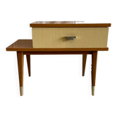 Asymmetrical bedside table vintage year 50/60