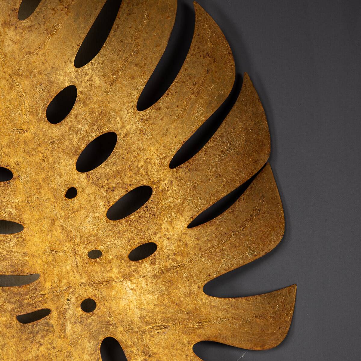 Wonderful 20thc spanish set of six leaf wall lights c.1970