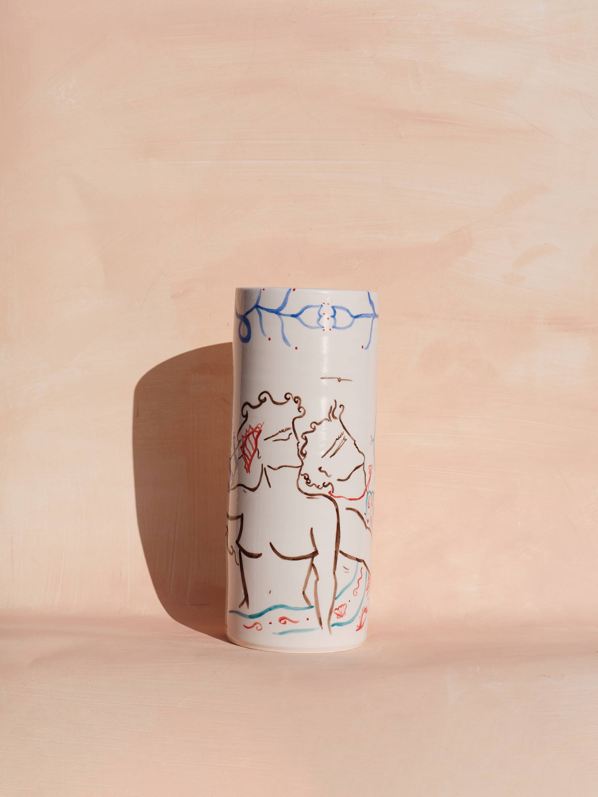 The dancers - ceramic vase