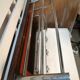 Art Deco wall rack - wood and chrome - vintage