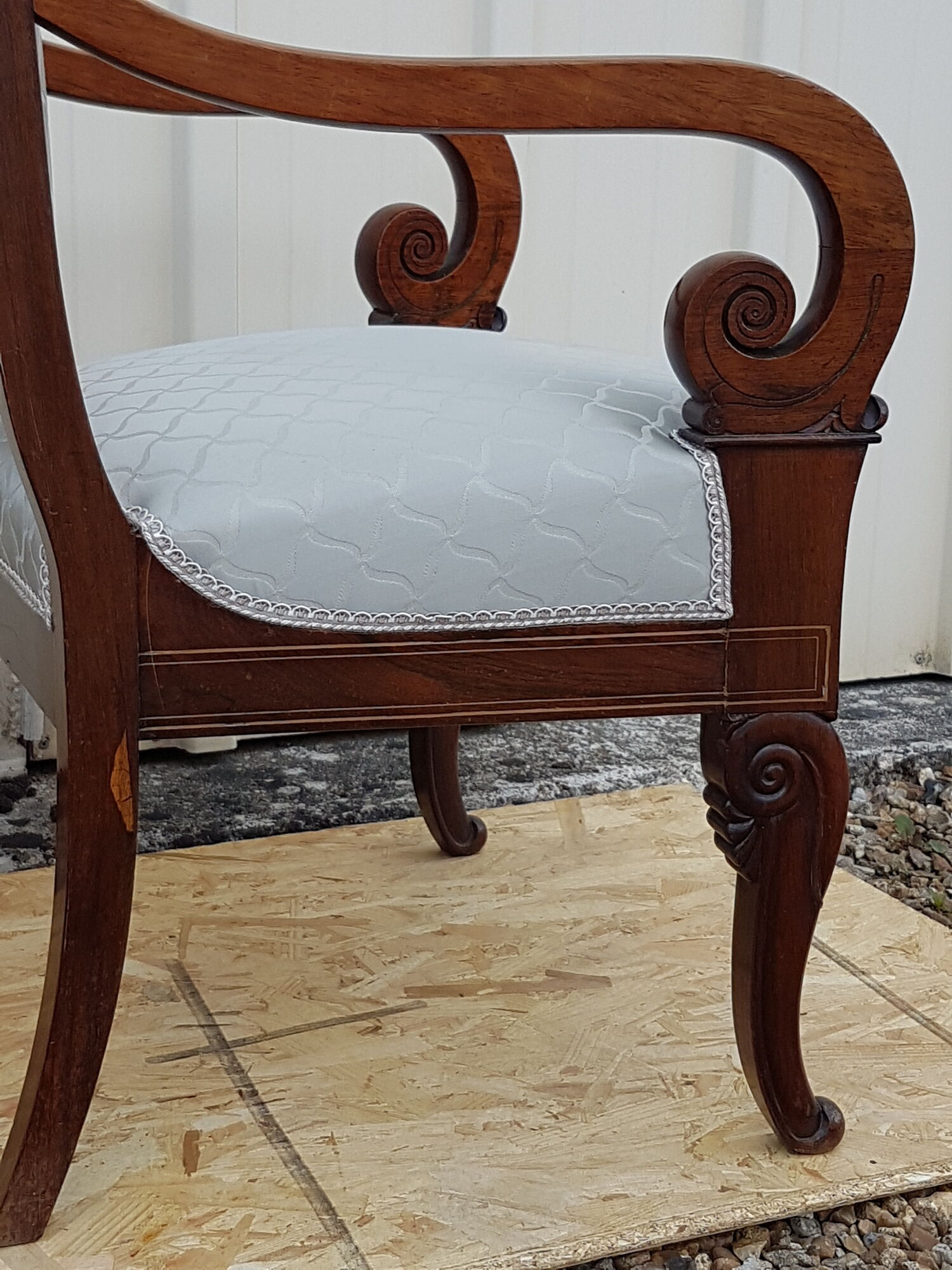Pair of armchairs restoration style Charles X