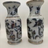 Pair of Bayeux porcelain baluster vases, 19th century