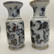 Pair of Bayeux porcelain baluster vases, 19th century
