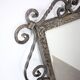 Ornamental wrought iron mirror MOKO Prague, Czechoslovakia, mid-20th century