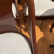 8 chairs in solid mahogany