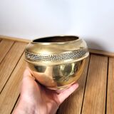 Gold brass pot cover