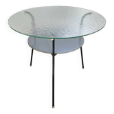 Table basse ou d'appoint tripode vintage, design néerlandais, années 1950/60