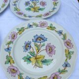 Set of 4 Moulins des Loups flat plates