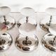 Set of 6 vintage ice cream cups on foot, in 18/10 stainless steel (ref 18)