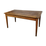 Light wood eating farm table
