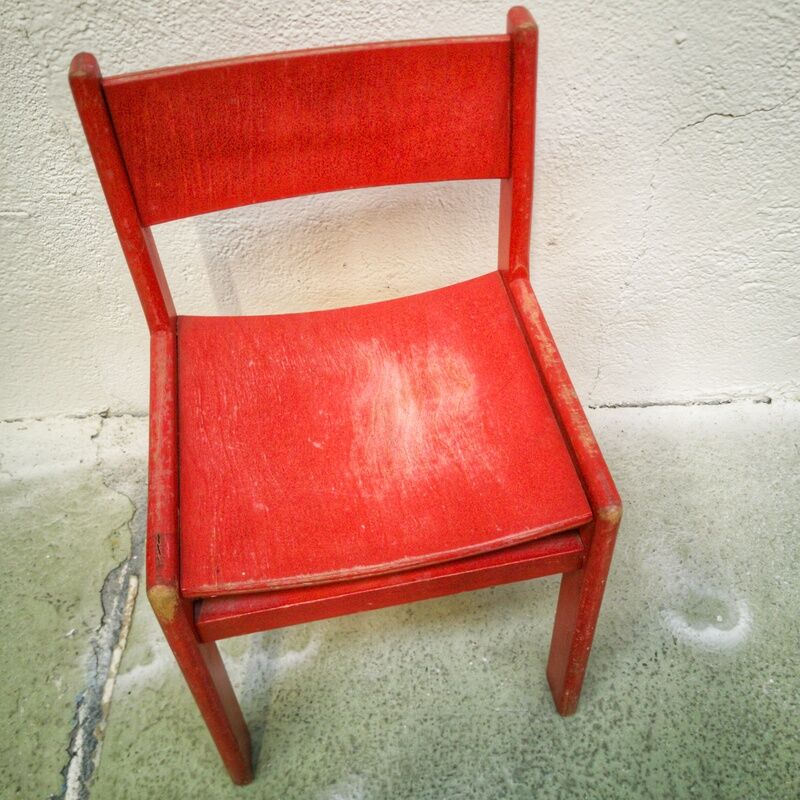 Chaise enfant rétro