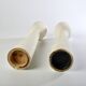 Pair of Scandinavian wood candle holders