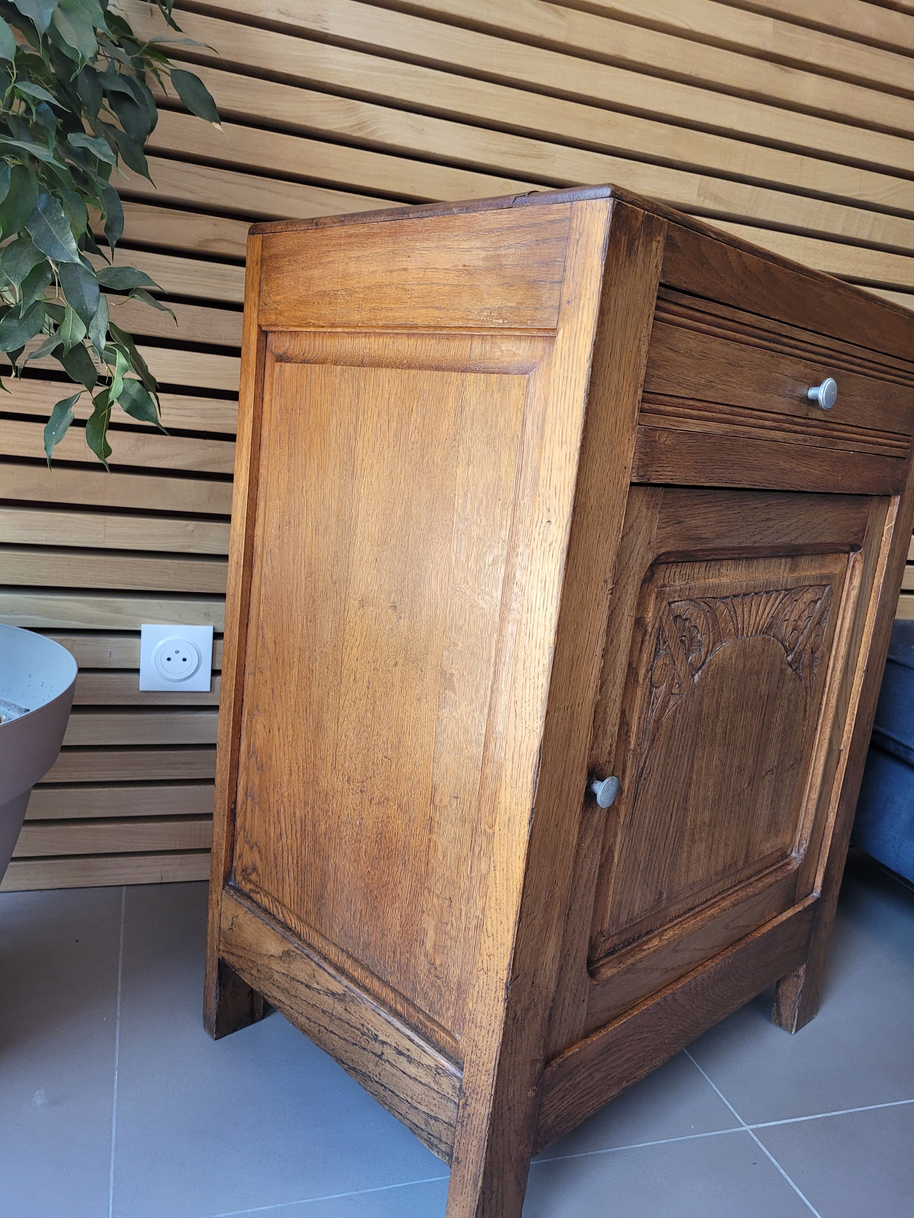 Vintage solid oak jam maker